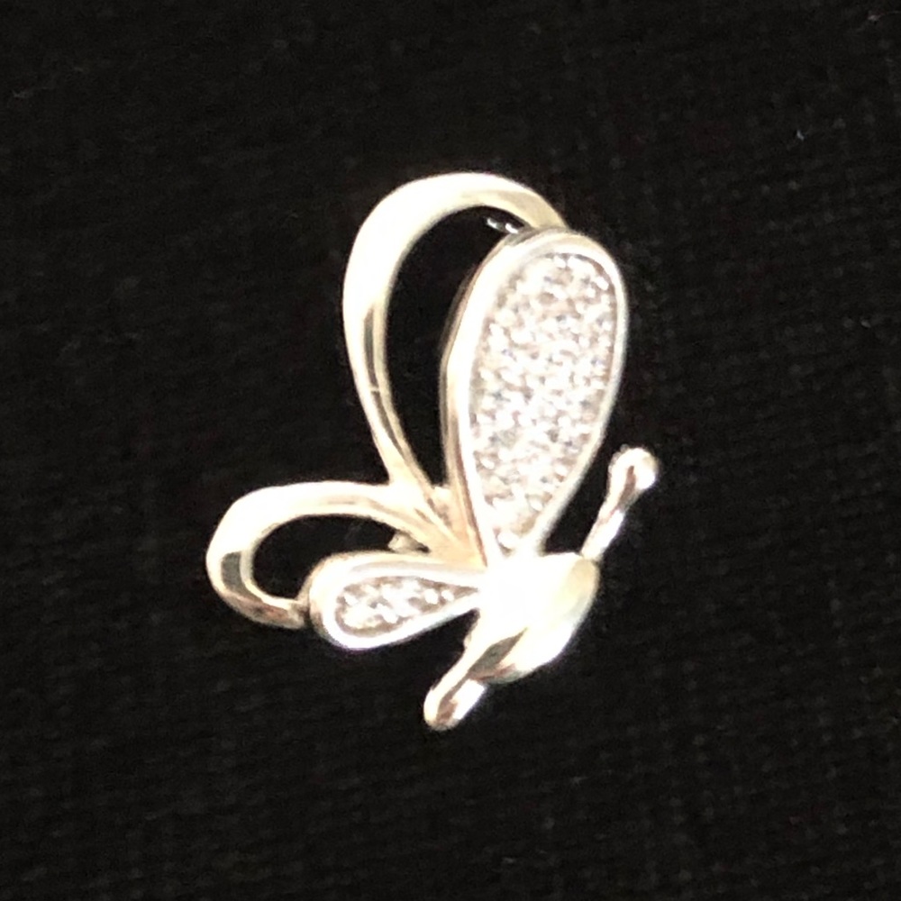 NWOT Sterling silver butterfly pendant